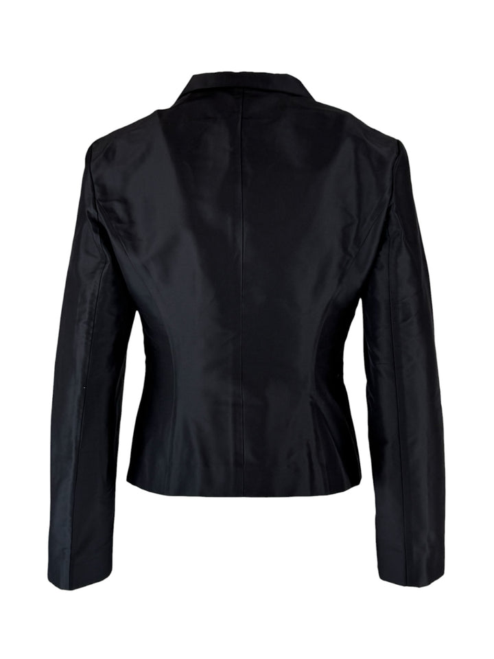 Gucci Size 42 Silk Single Breasted Blazer
