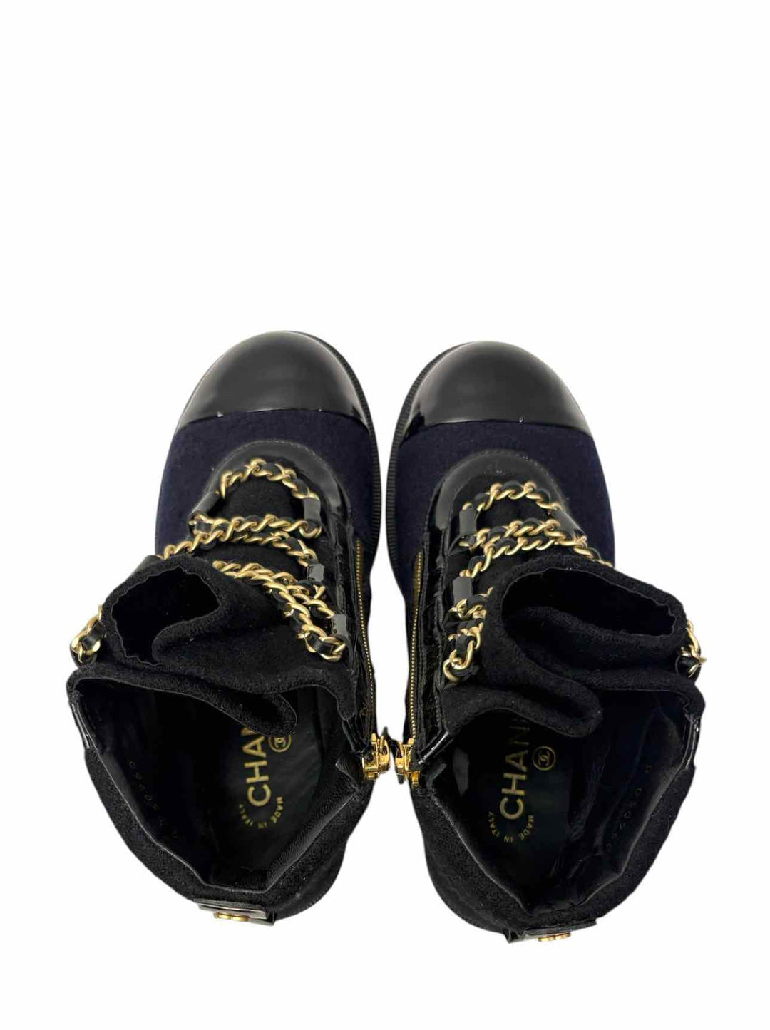 Chanel Size 37.5 Paris Salzburg Wool Ankle Boots