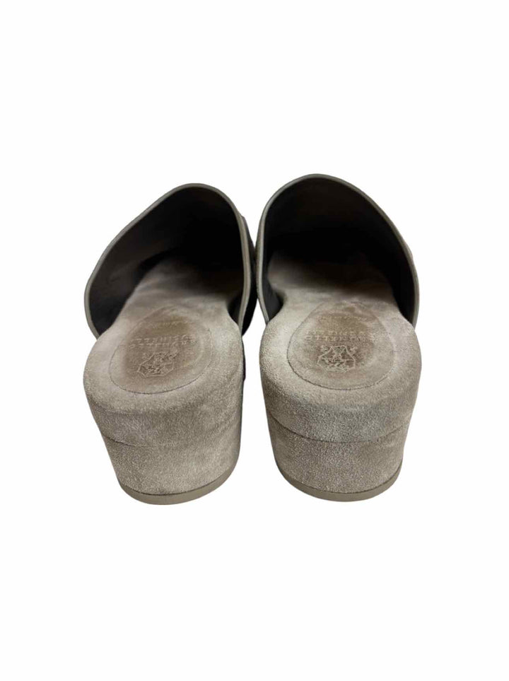 Brunello Cucinelli Size 38 Suede Studded Mules & Clogs