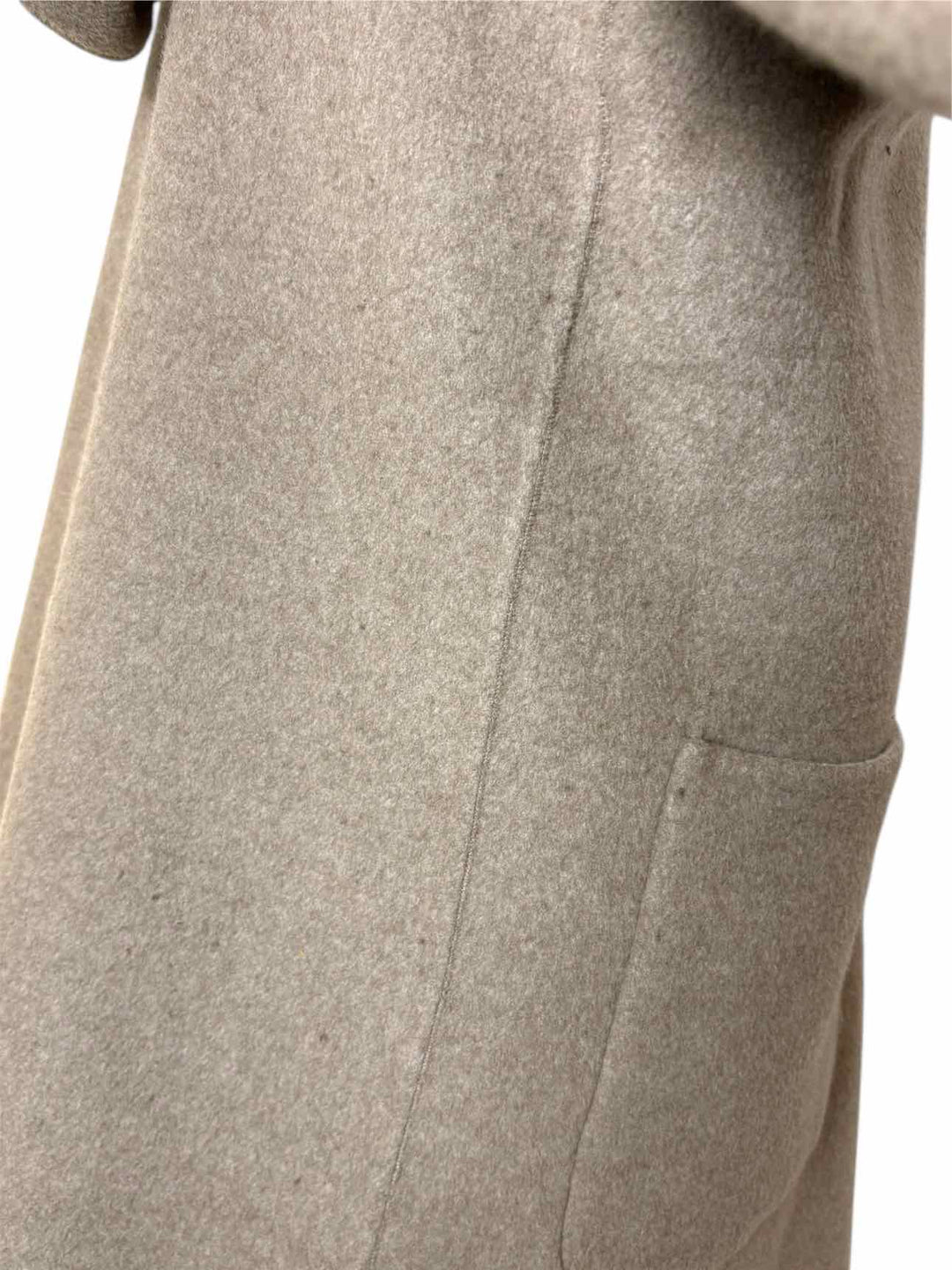 Black Goat Size M Cashmere Reversible Hooded Coat