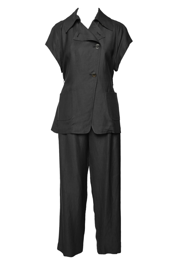 Max Mara Size 14 Vest with belt & Pant Set