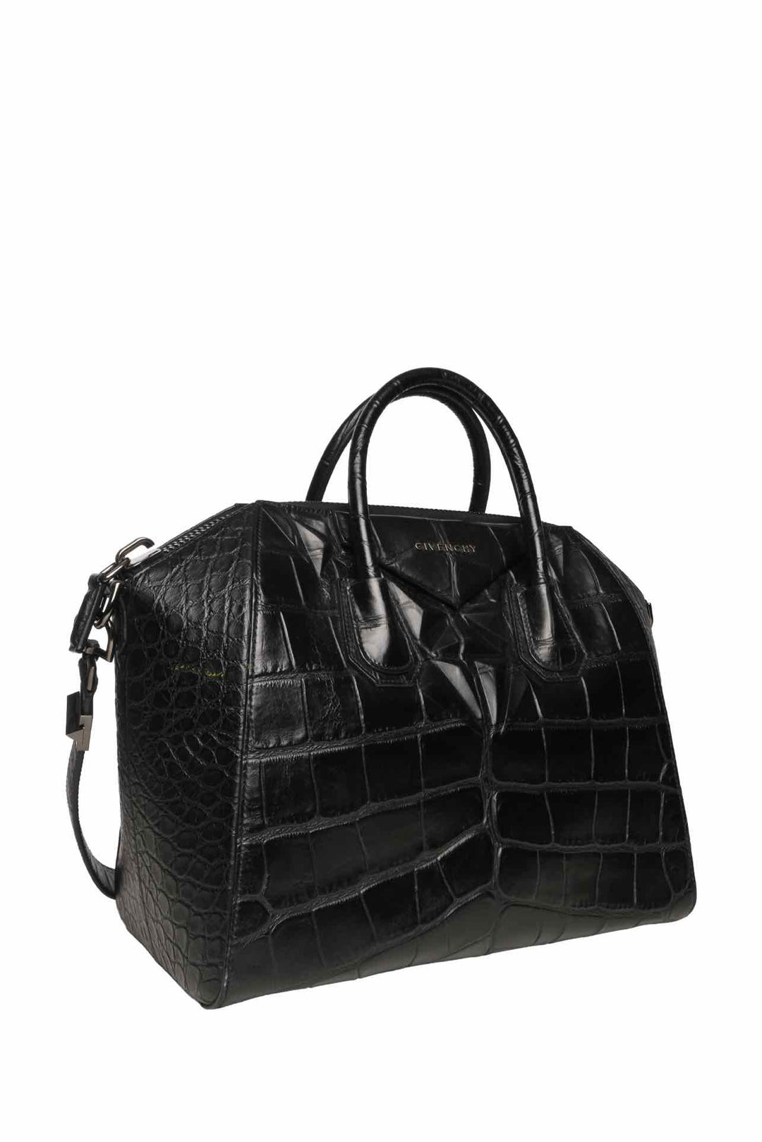 Givenchy Medium Croc Embossed Leather Antigona Tote