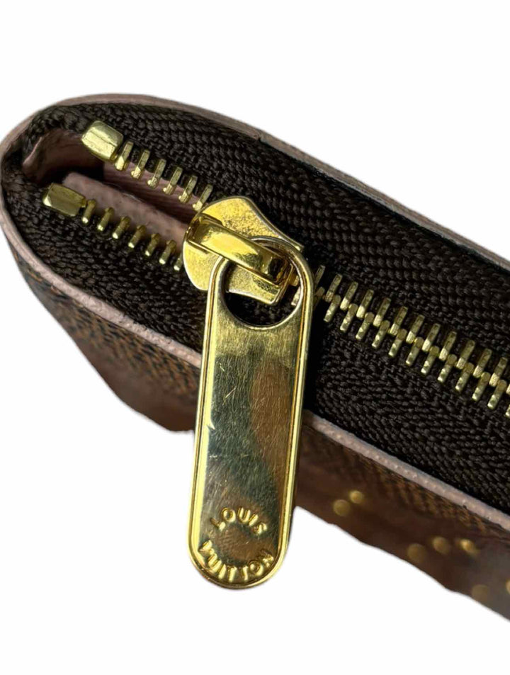 Louis Vuitton Studded Damier Ebene Zippy Wallet