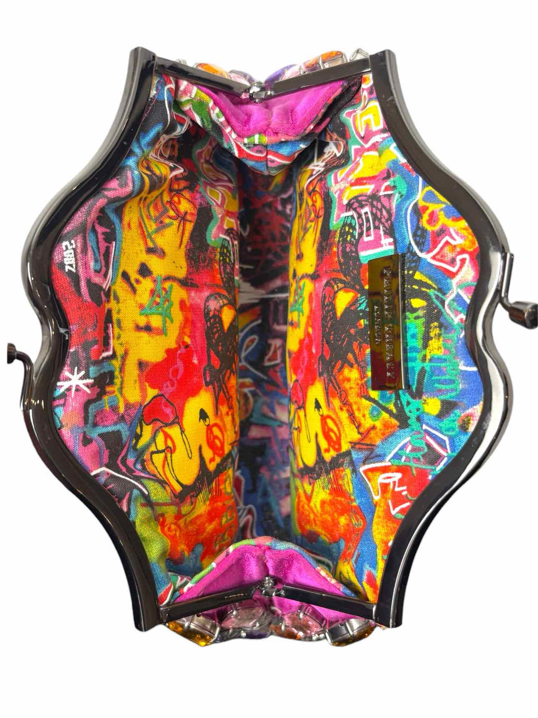 Philip Treacy Crystal Beaded Satin Clutch