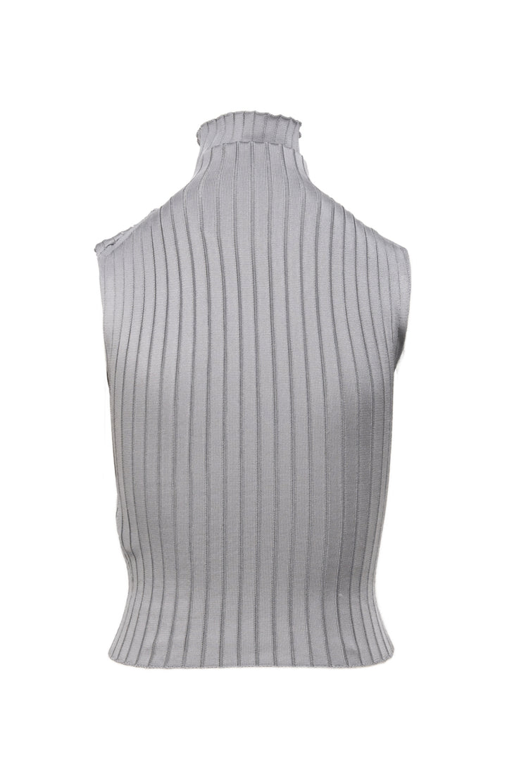 Marni Size 40 Turtleneck Sleeveless Top & Ribbed Cardigan