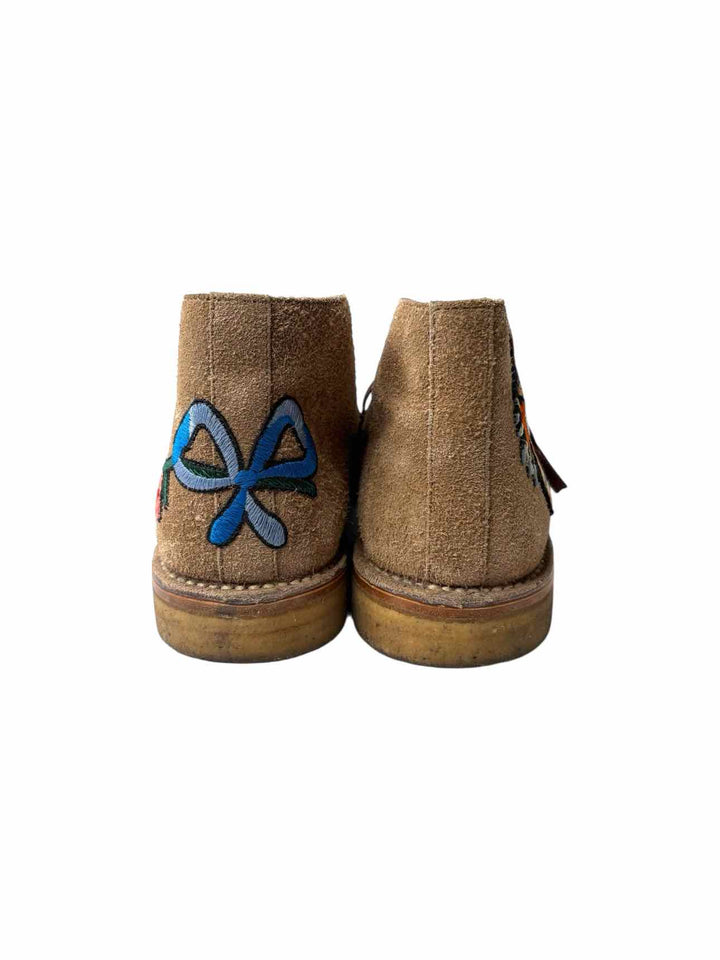 Gucci Embroidered Suede Chukka Size 9 Men's Boots