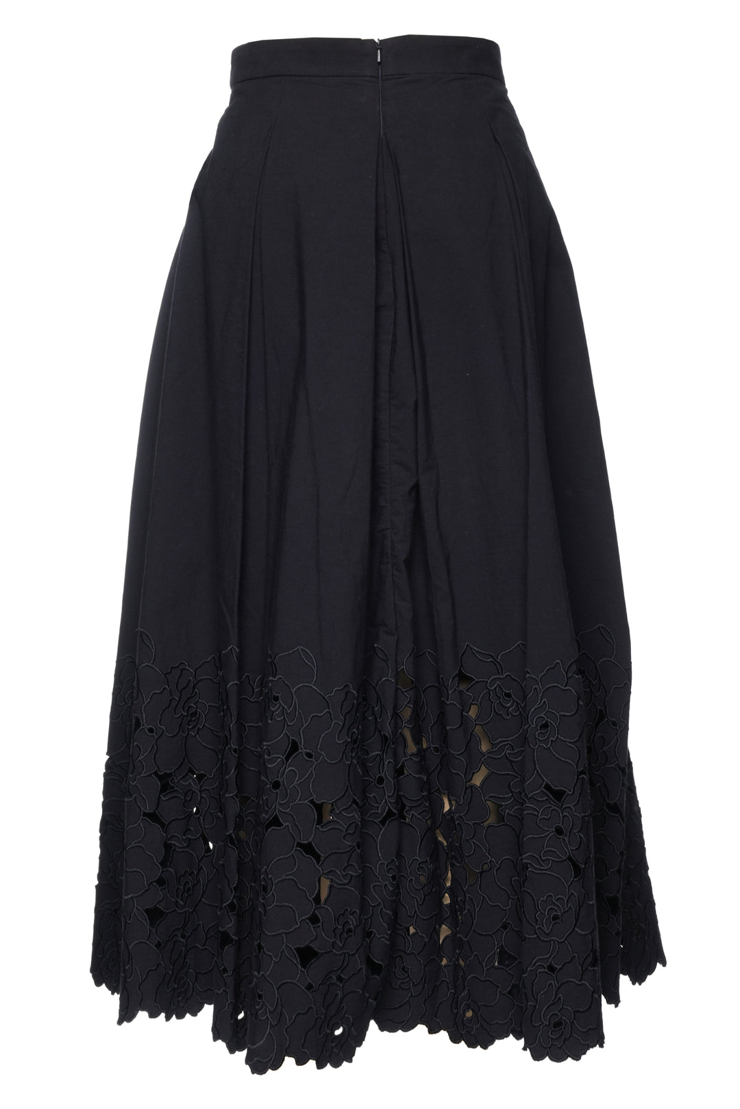 Erdem Size 4 Eyelet Midi Skirt