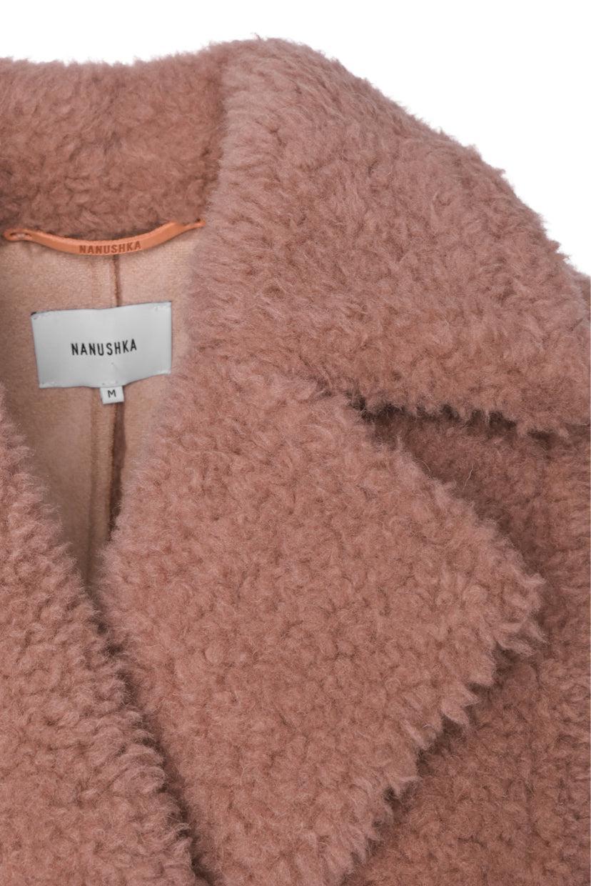 Nanushka Size M Imogen Faux Fur Coat