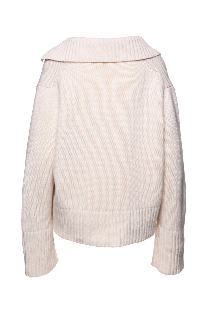 Jenni Kayne Size M Cashmere Phoebo Polo Sweater