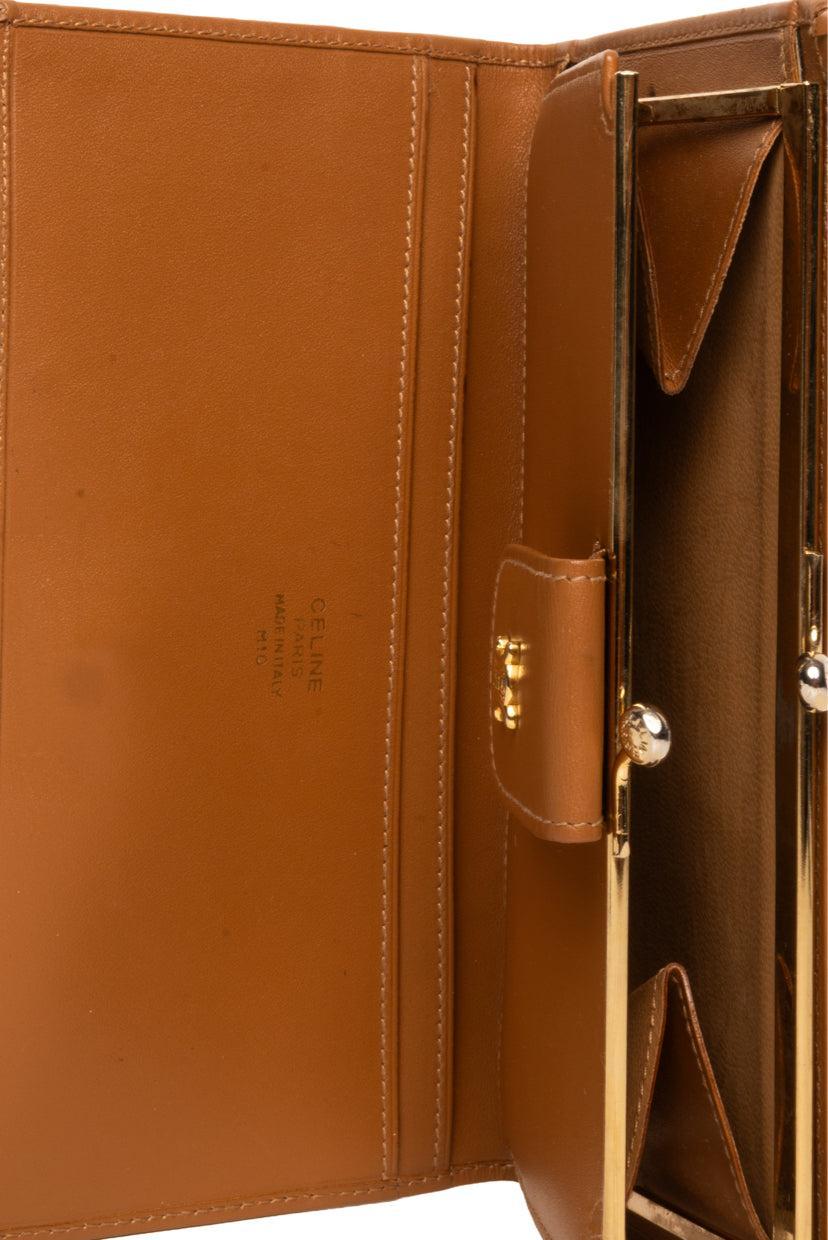 Celine Vintage Triomphe Canvas Wallet