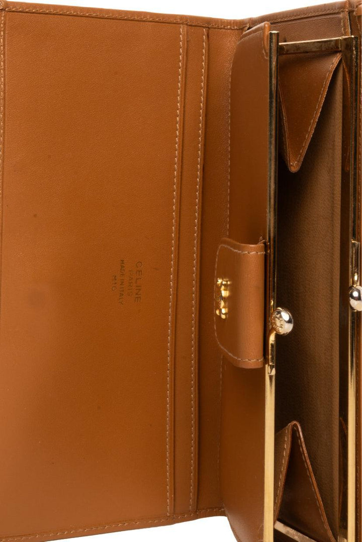 Celine Vintage Triomphe Canvas Wallet