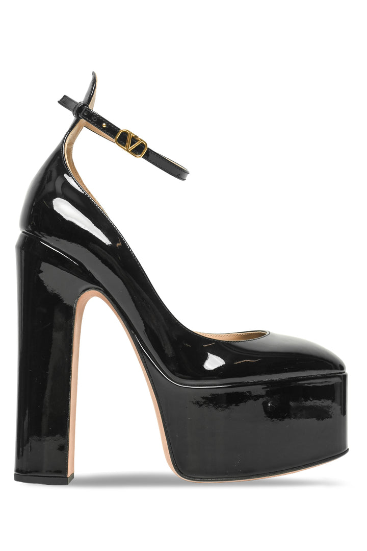 Valentino Size 38 Tan-Go Patent Leather Platform Pumps