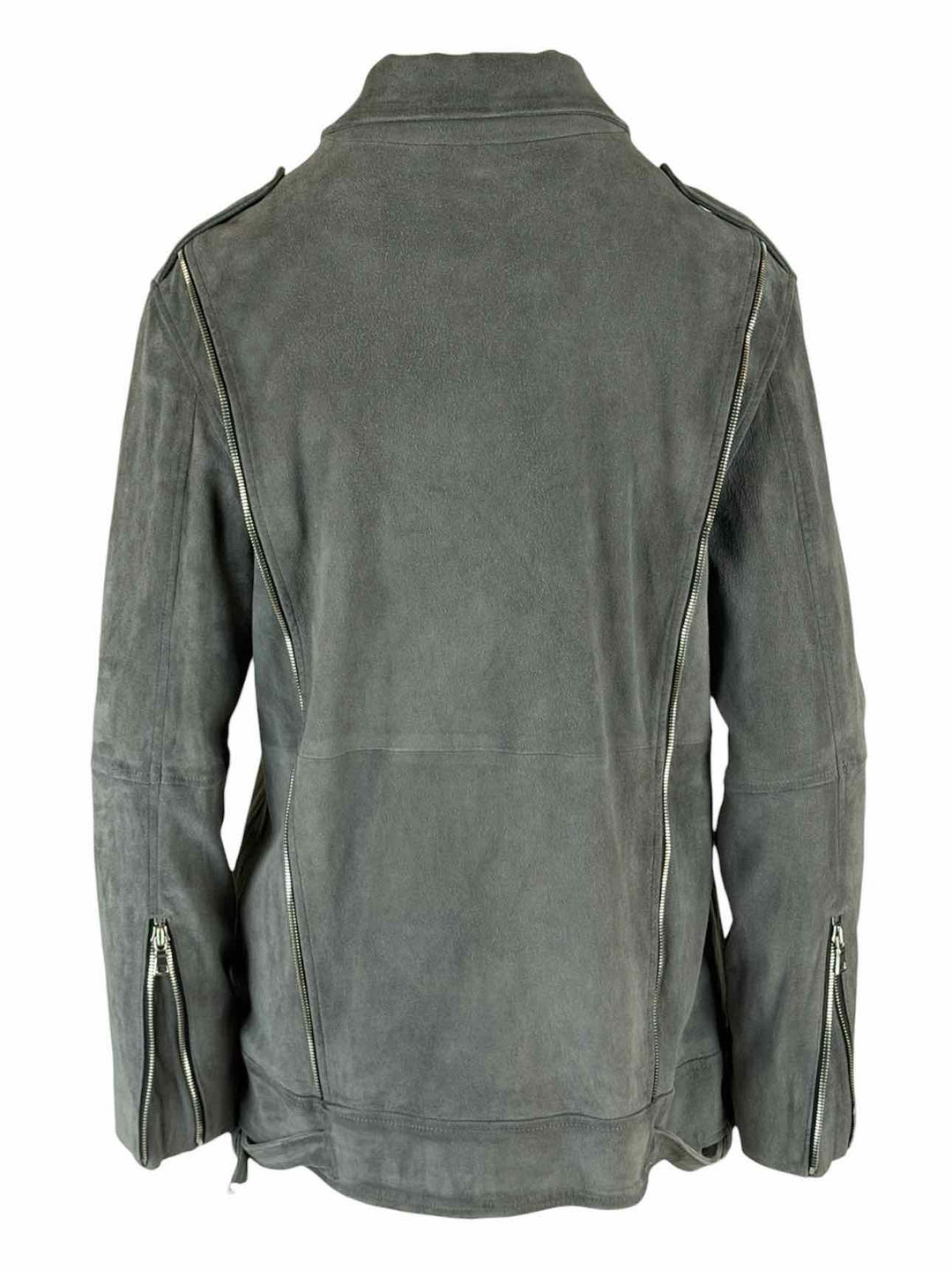 RtA Size L Suede Moto Jacket