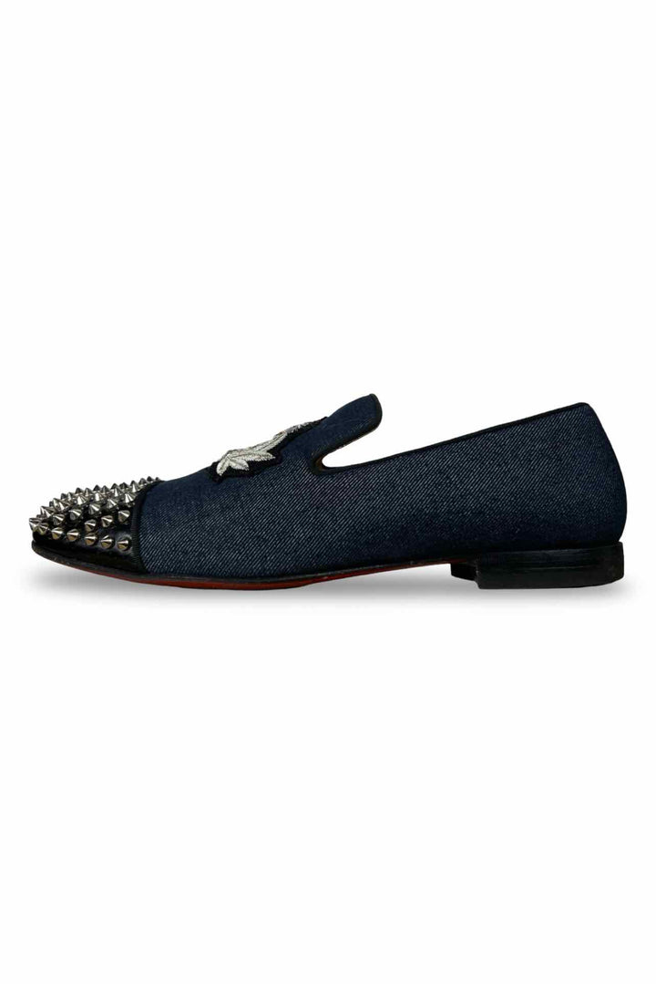 Christian Louboutin Size 45 Men's Denim Loafer