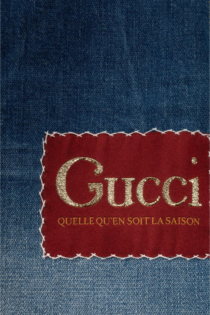 Gucci Size 30 Denim Washed Flare Jeans