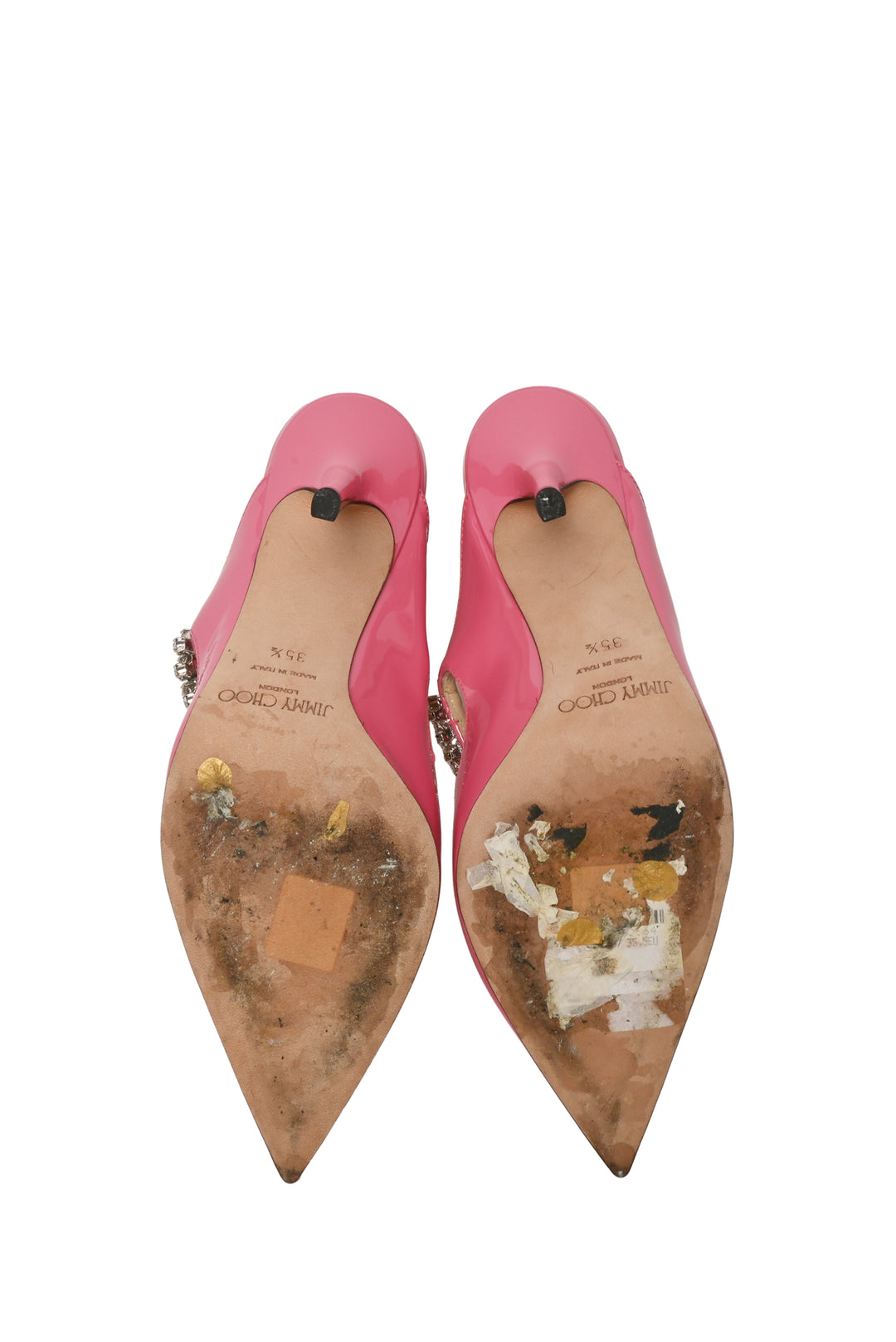 Jimmy Choo Size 35.5 Crystal Bing 100