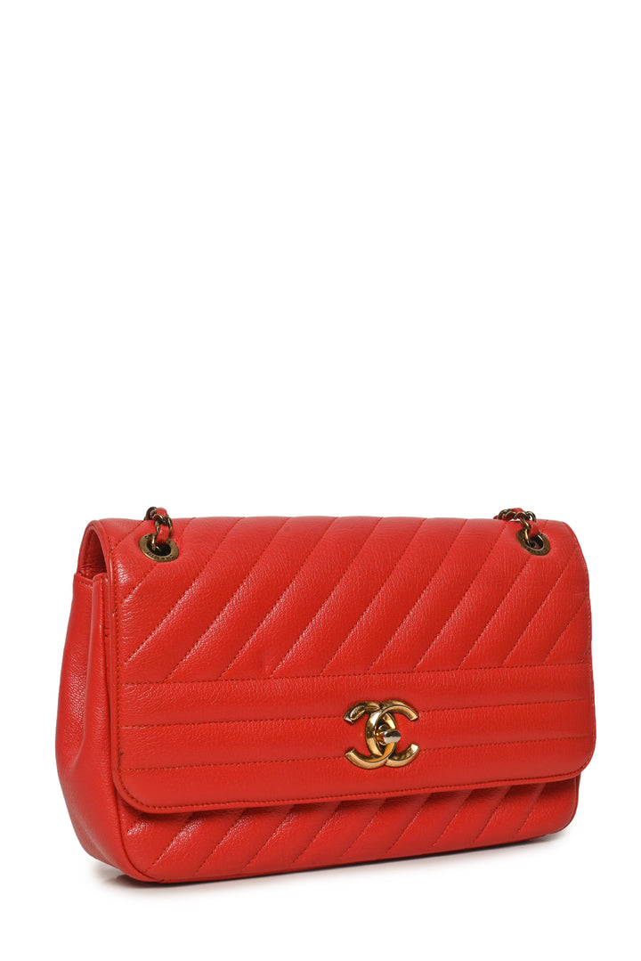 Chanel 2016-2017 Diagonal Quilted Flap