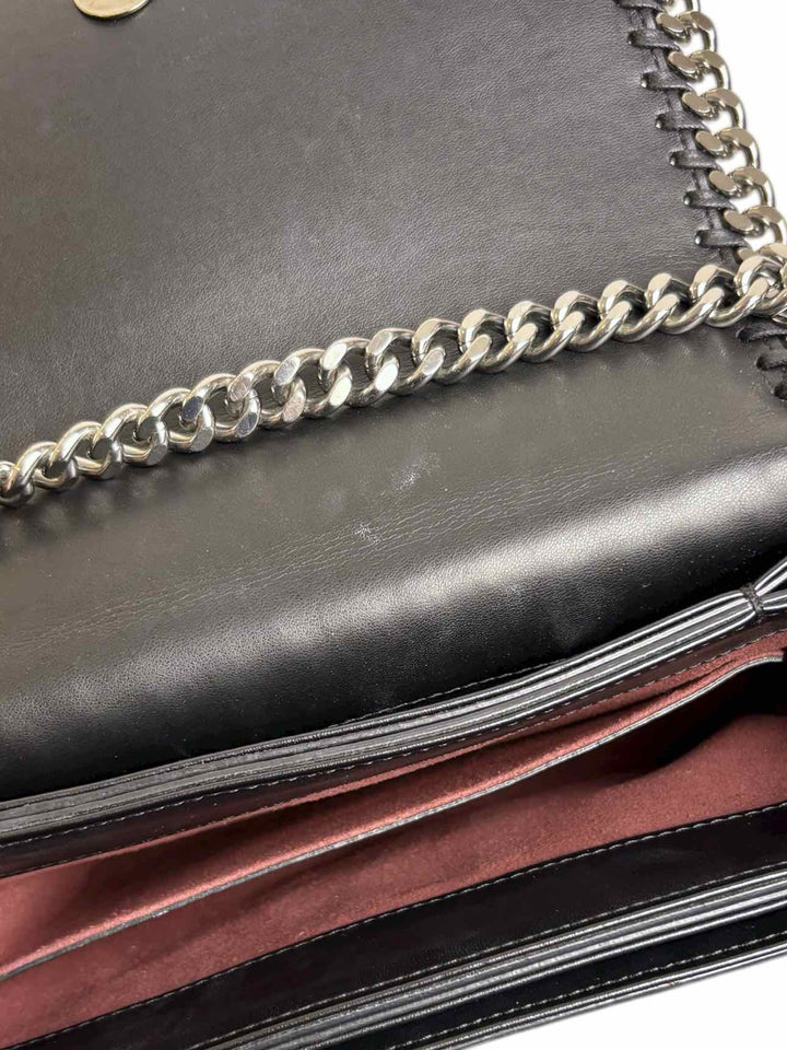 Stella Mccartney Woven Faux Leather Falabella Box Shoulder Purse