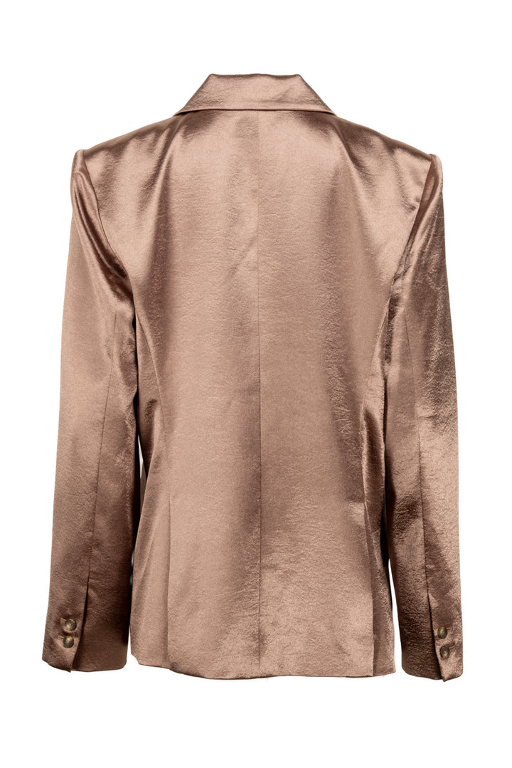 L'Agence Size 12 Single Breasted Metallic Blazer