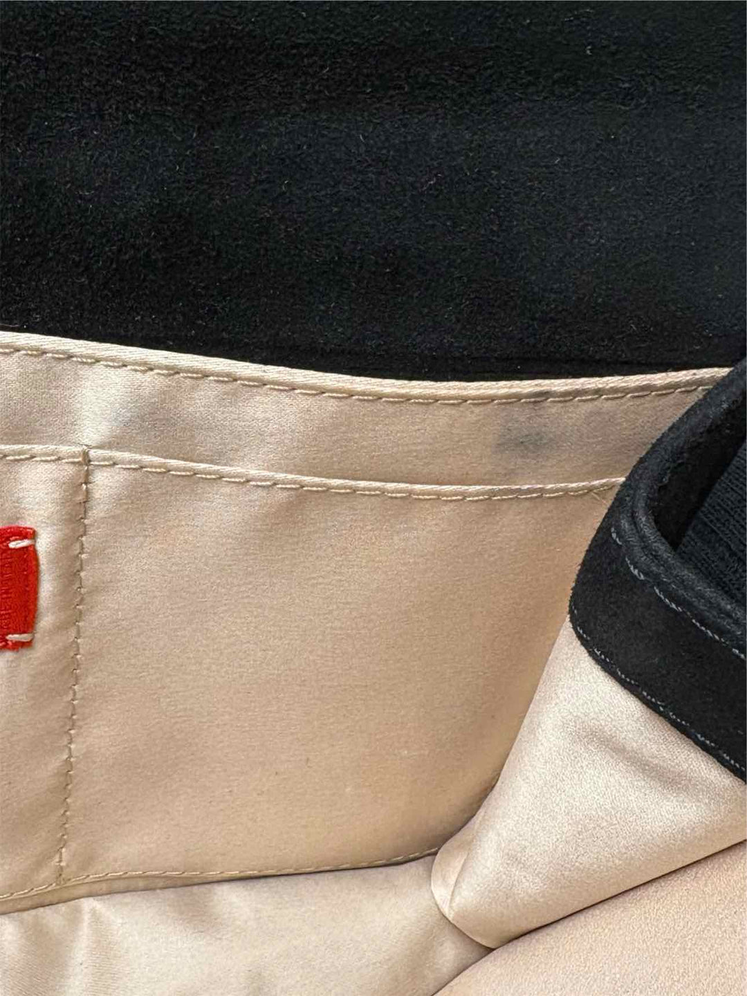 Valentino Suede Crystal Butterfly Clasp Clutch