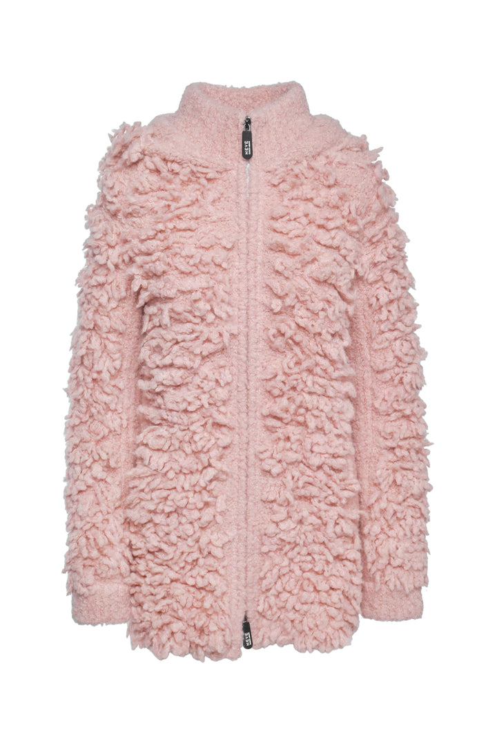 Giorgio Armani Size 42 Neve Collection Hooded Ski Boucle Knit Jacket