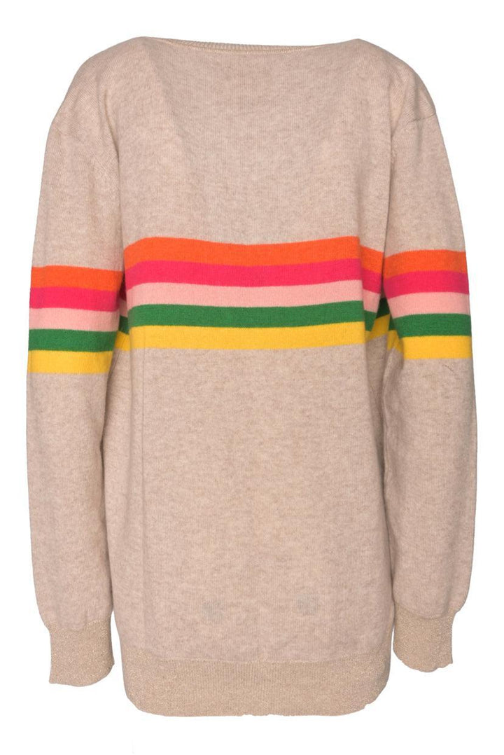 Le Superbe Size M Double Rainbow Boyfriend Cardigan