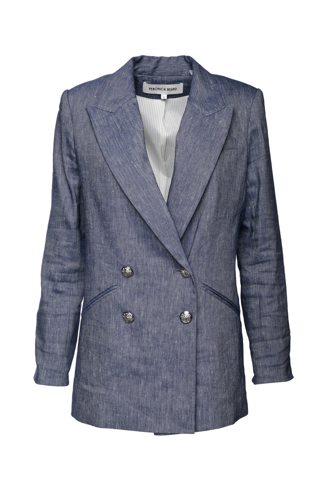 Veronica Beard Size 10 Dale Linen Blend Blazer