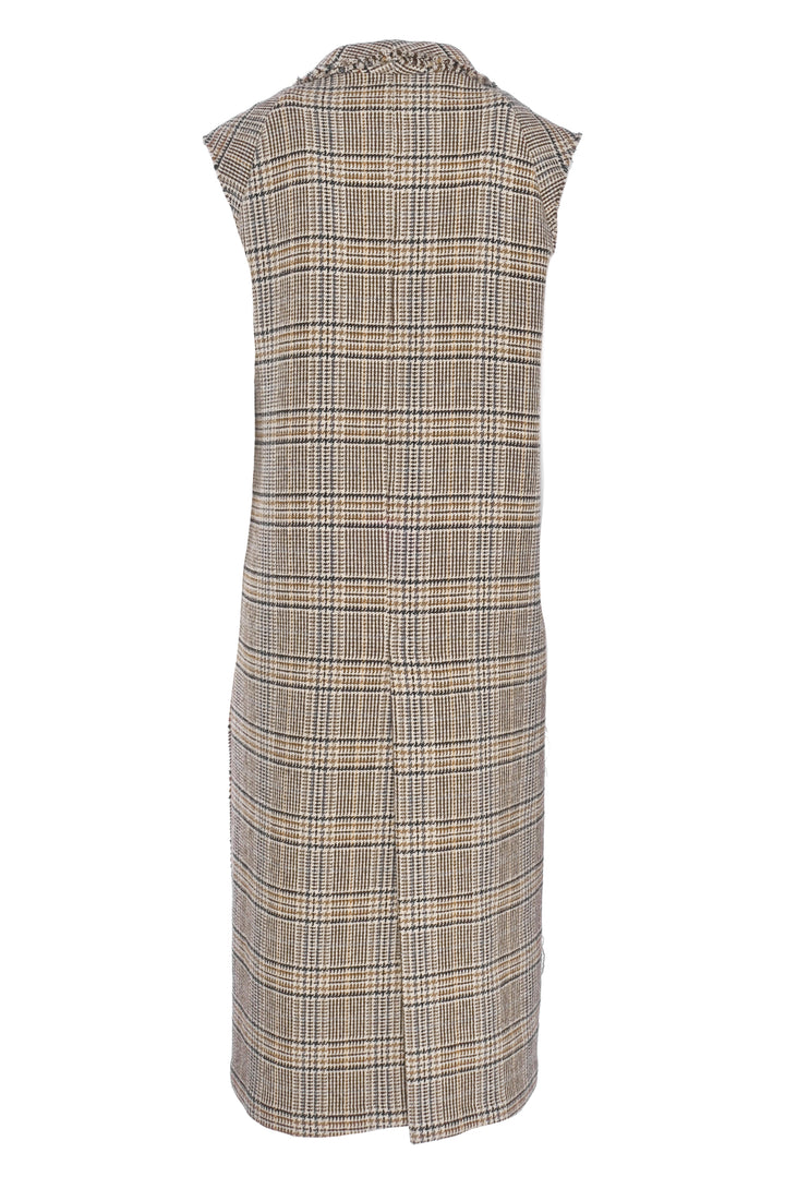 Kassl Editions Size 36 Long Plaid Vest