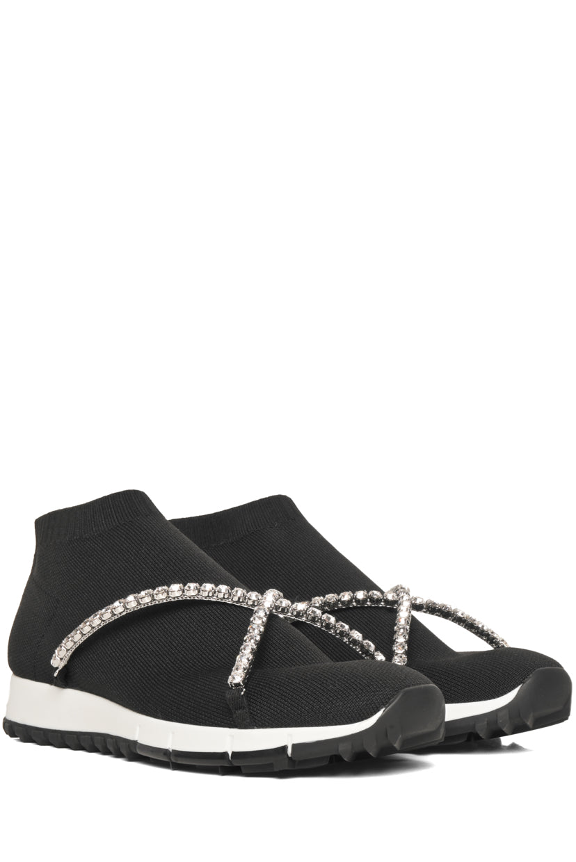 Jimmy Choo Size 37 Crystal Embellished Torri Sneakers
