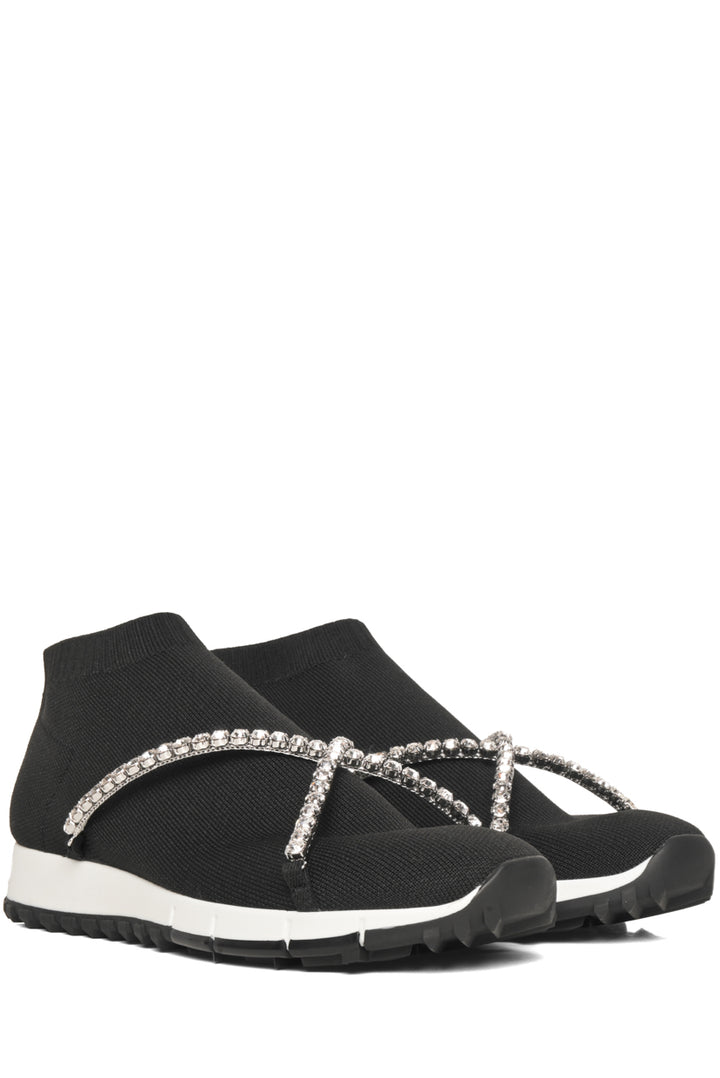 Jimmy Choo Size 37 Crystal Embellished Torri Sneakers
