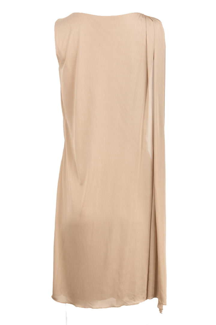 Versace Size 42 Sleeveless Overlay Back Dress