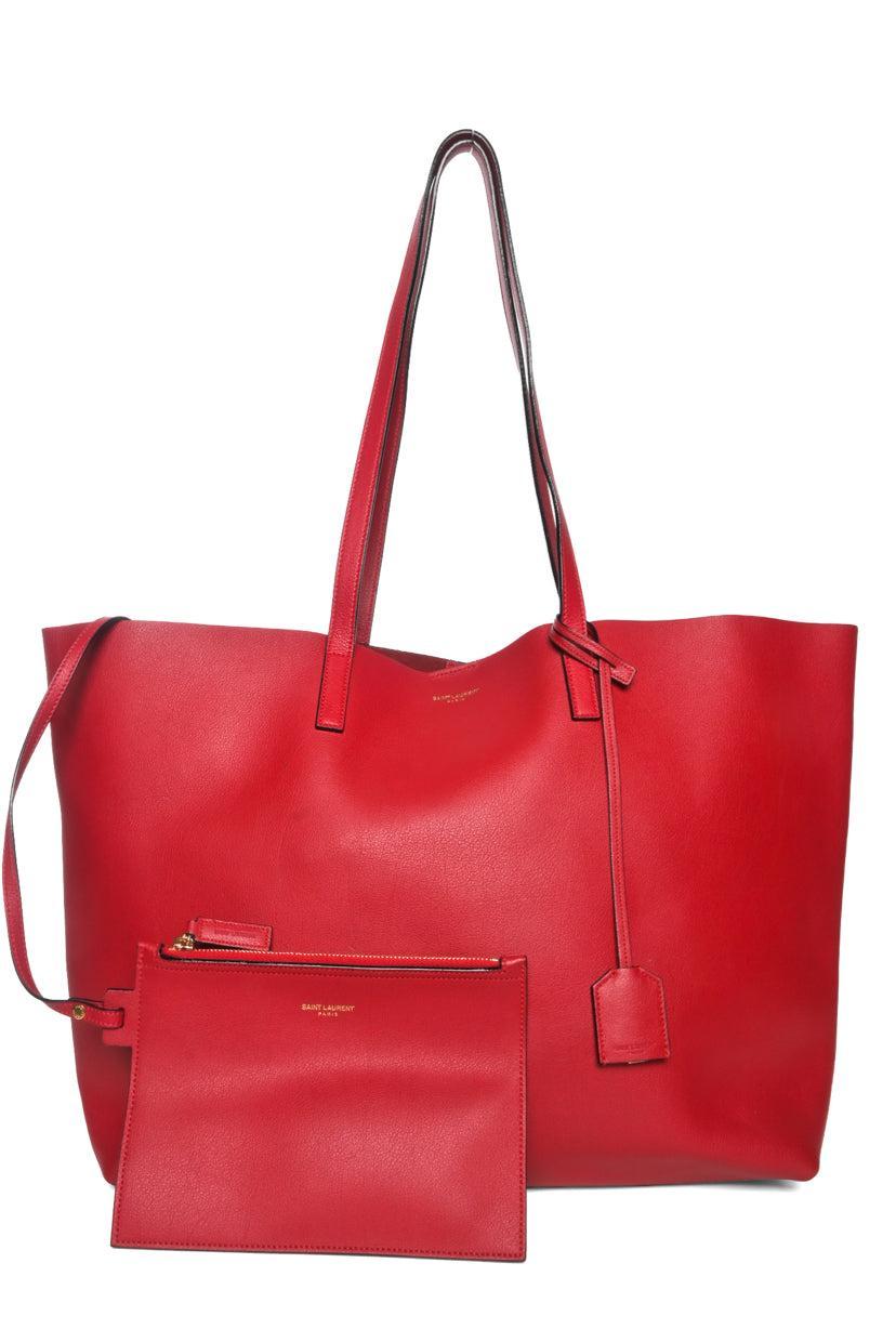 Saint Laurent 2015 Calfskin Leather Shopping Tote