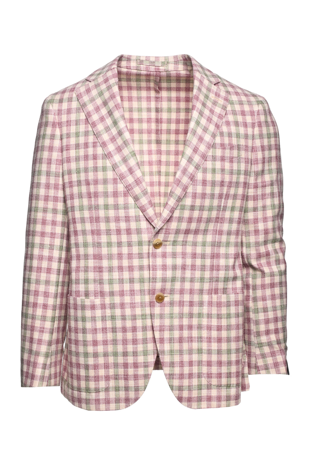 Luigi Bianchi Mantova Size 38 Men's Sartoria Single Breasted Check Blazer