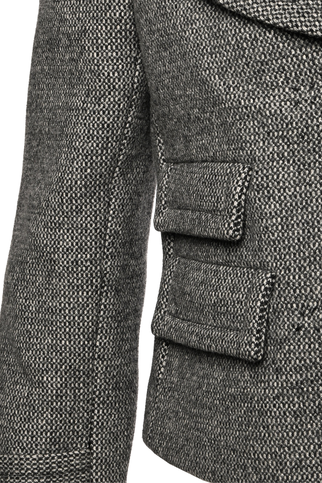 Ports 1961 Size 4 Cropped Wool-Blend Jacket