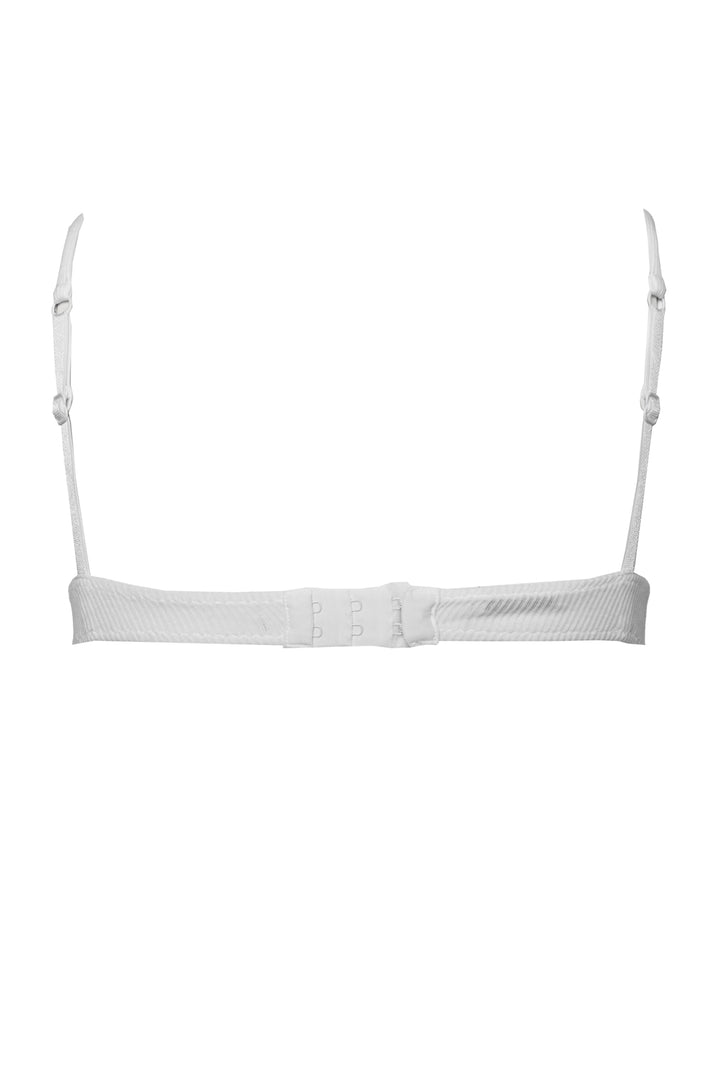 Miu Miu Size 1 Ribbed Cotton Knit Demi Bra
