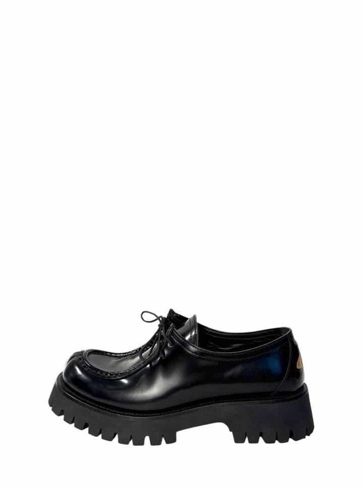Gucci Size 39.5 Bee Embroidered Lug Sole Loafers