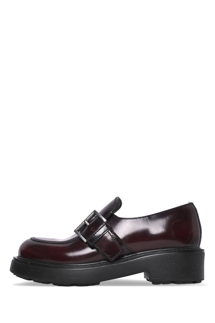 Prada Size 38 Buckle Detail Loafers