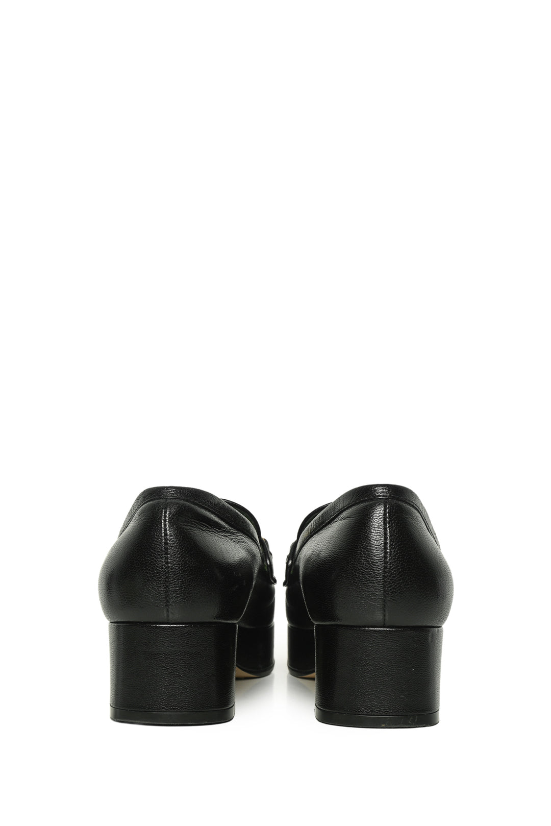 Gucci Size 38 Houdan Horsebit Leather Platform Loafers