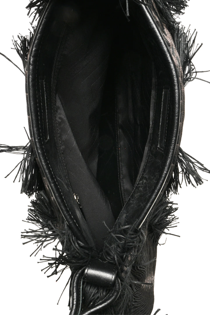Issey Miyake Pleated Fringe Shoulder Bag