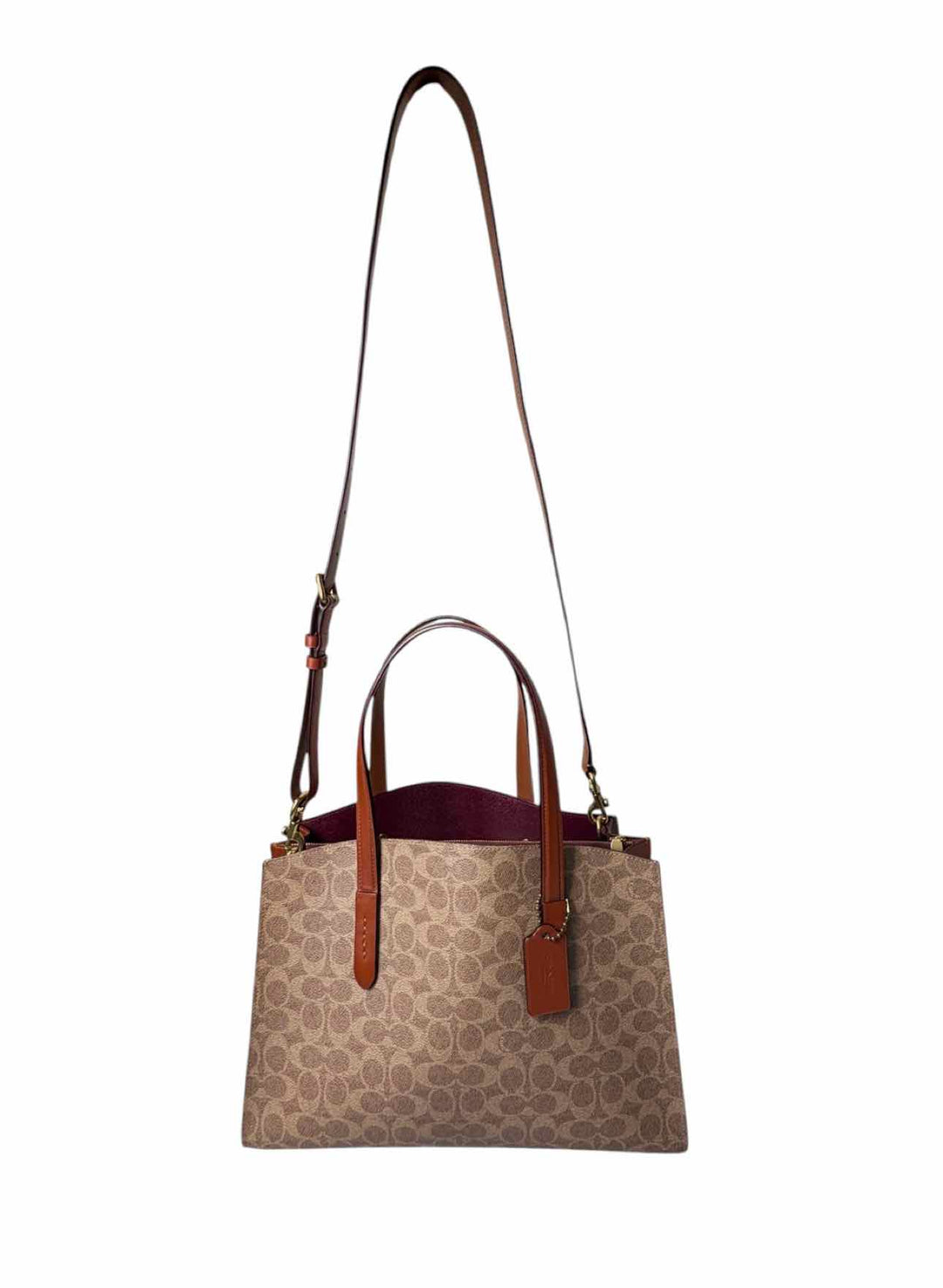 Coach Charlie Carryall Coated Canvas Monogram Tote