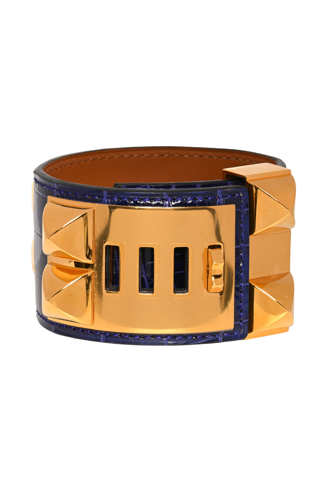 Hermes Size S 2017 Alligator Collier de Chien Bracelet
