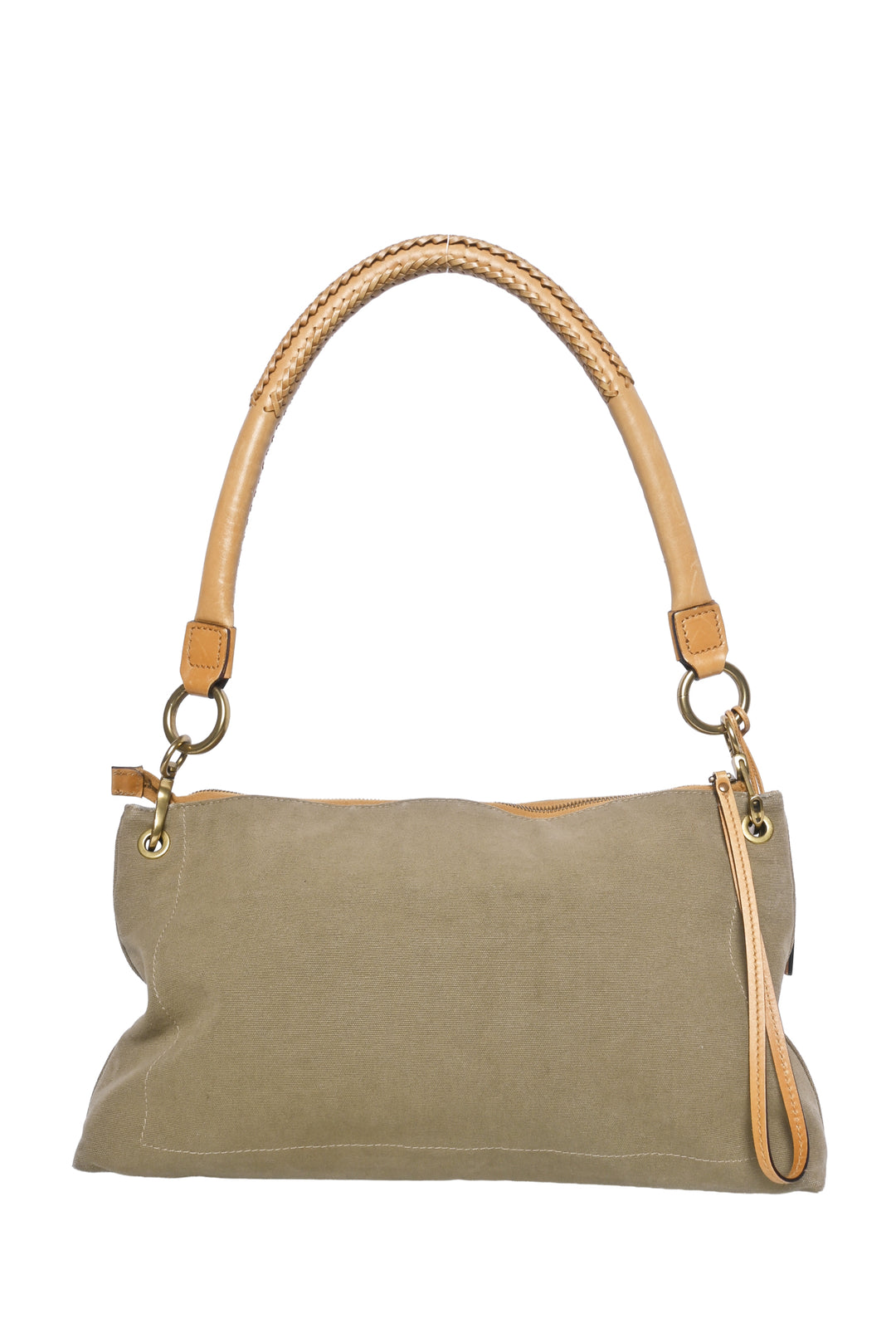 Gucci Vintage Utilitarian Canvas Shoulder Bag