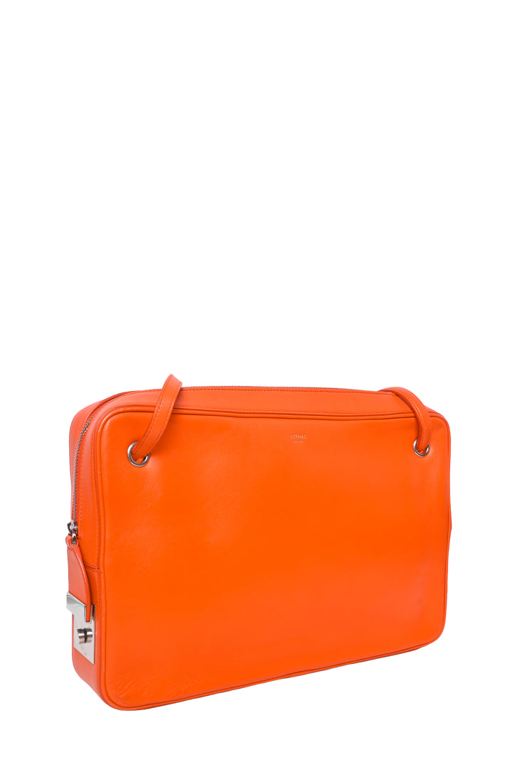 Celine 2012 Nappa Side Lock Dragonne Shoulder Bag