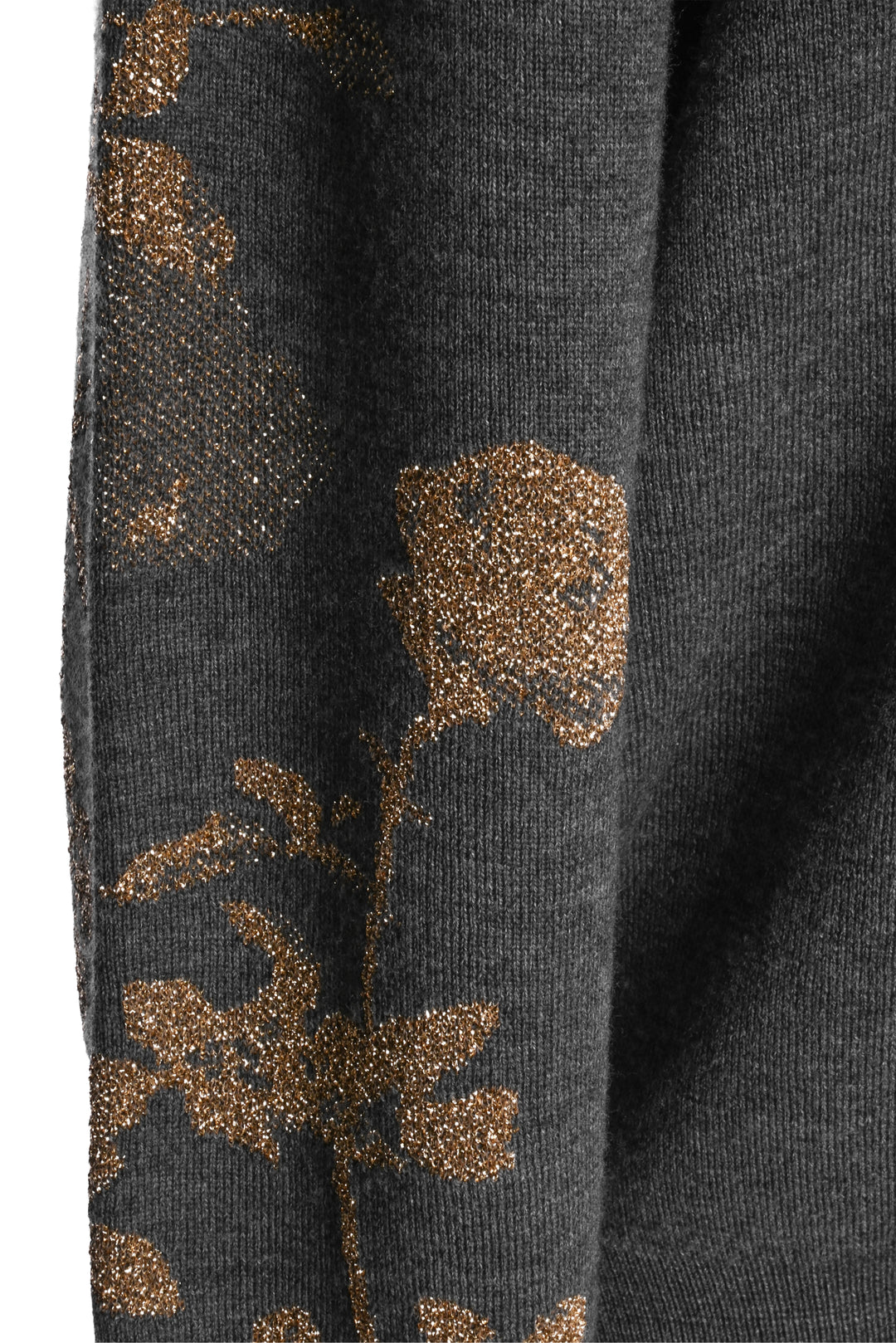 Dries Van Noten Size L Wool Floral Print Sleeve Sweater