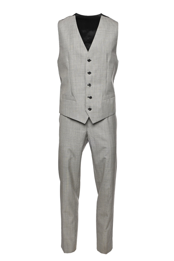 Dolce & Gabbana Size 40 Men's Wool-Blend Houndstooth Three-Piece Suit