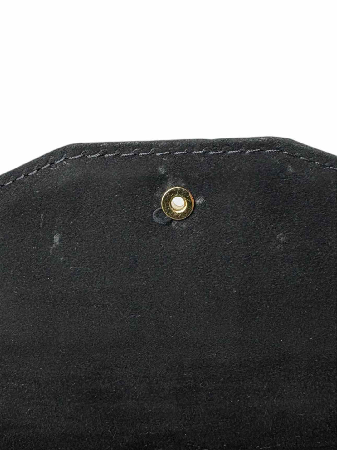 Valentino Suede Crystal Butterfly Clasp Clutch