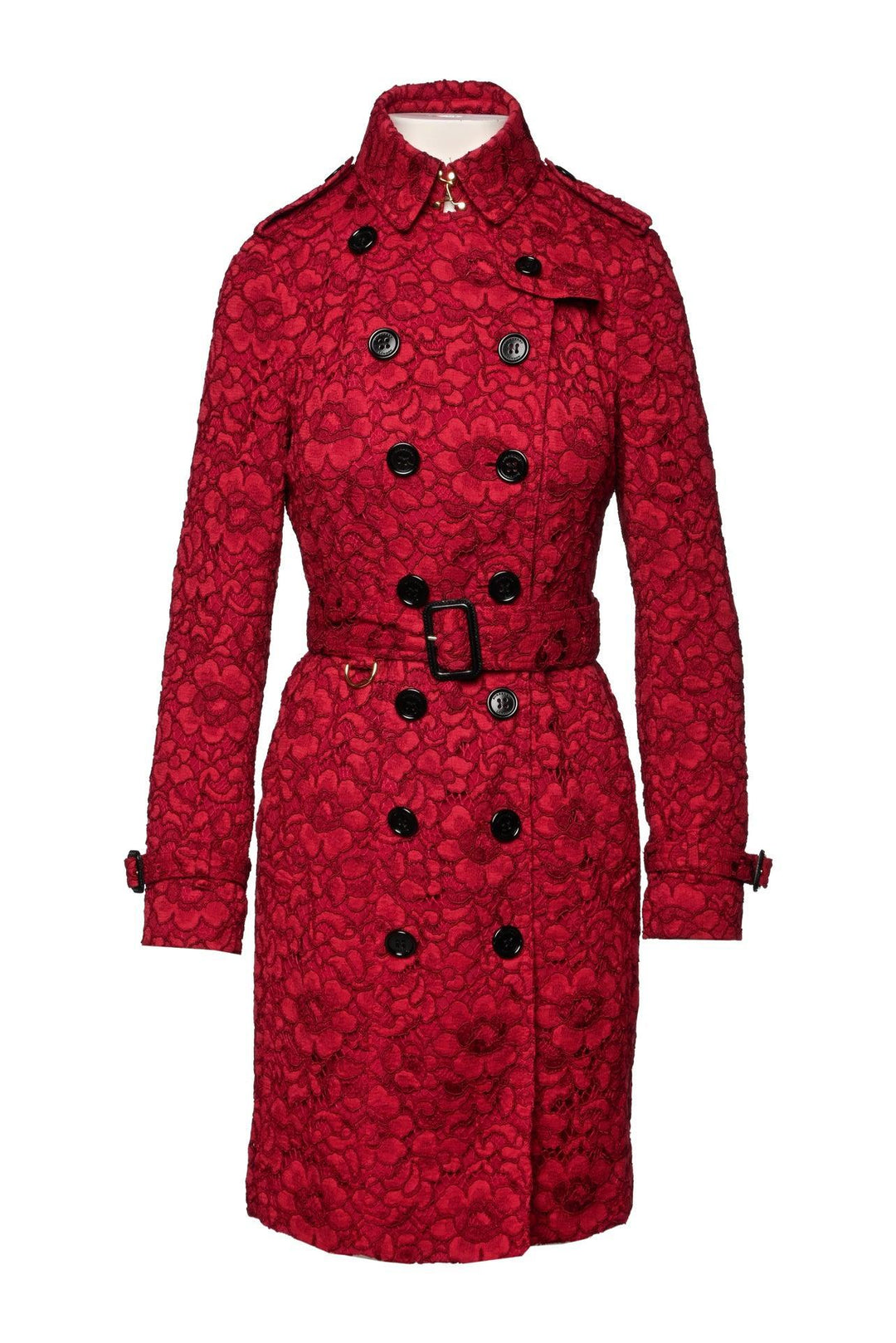 Burberry Size 4 Lace Trench Coat