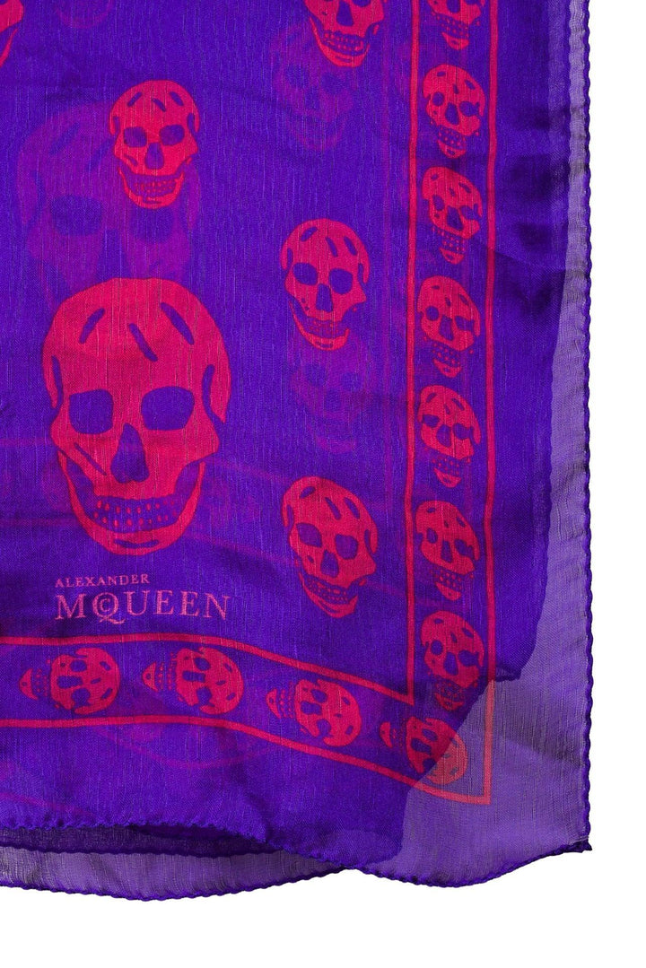 Alexander Mcqueen Classic Silk Skull Scarf
