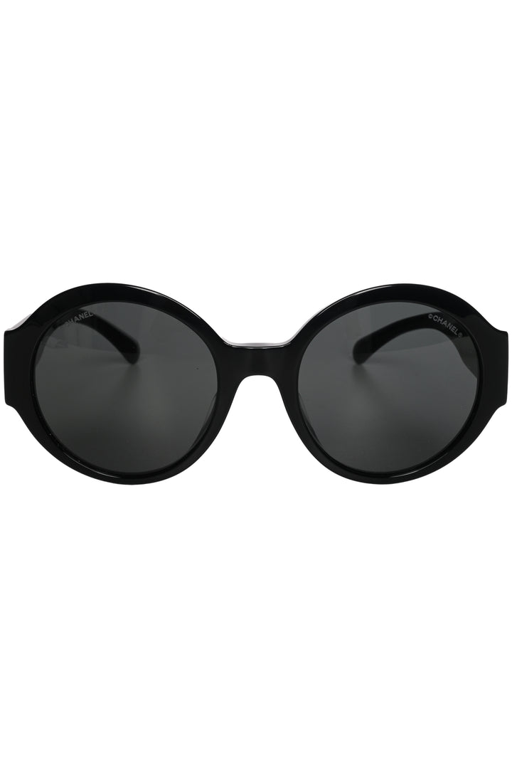 Chanel Logo Round Sunglasses