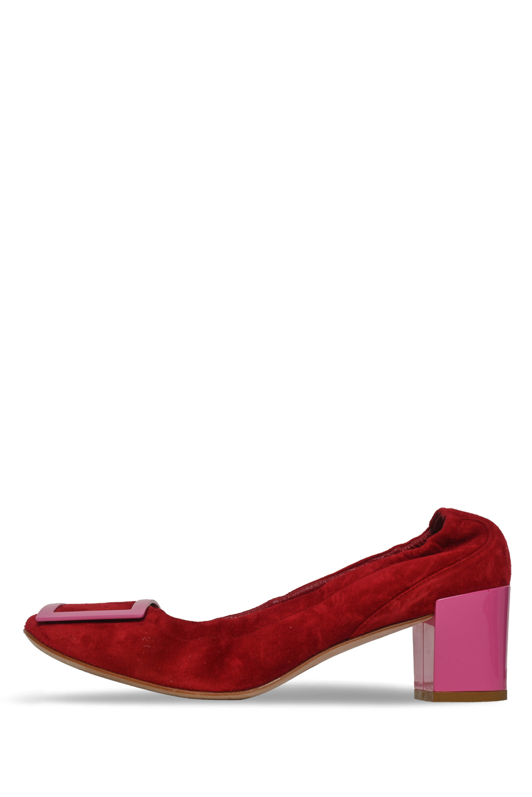 Roger Vivier Size 38.5 Suede Belle Vivier Pumps